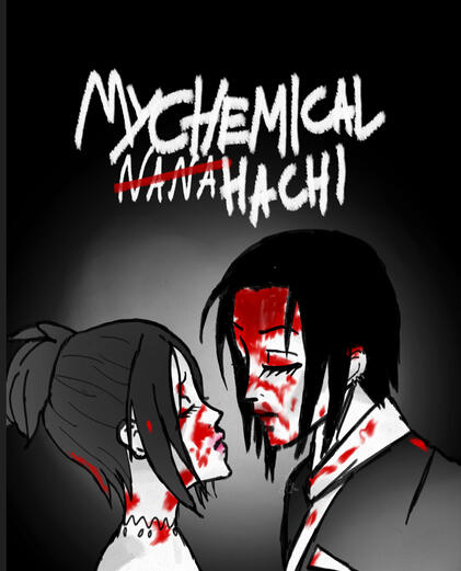 Nana + My Chemical Romance (23 of August, 2025). This was for my friend's birthday. I love it so much! I've improved a lot o