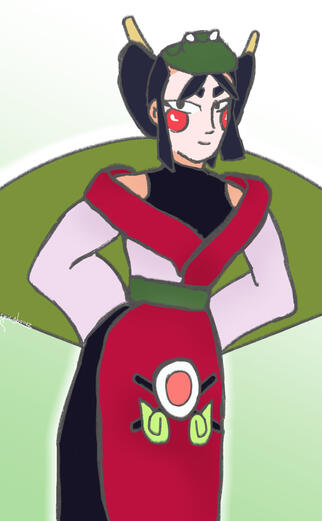 Kaze FanArt (20th of April, 2025). Better quality on my X. She's cutee! But totally not my best artwork - not proud for 2025.